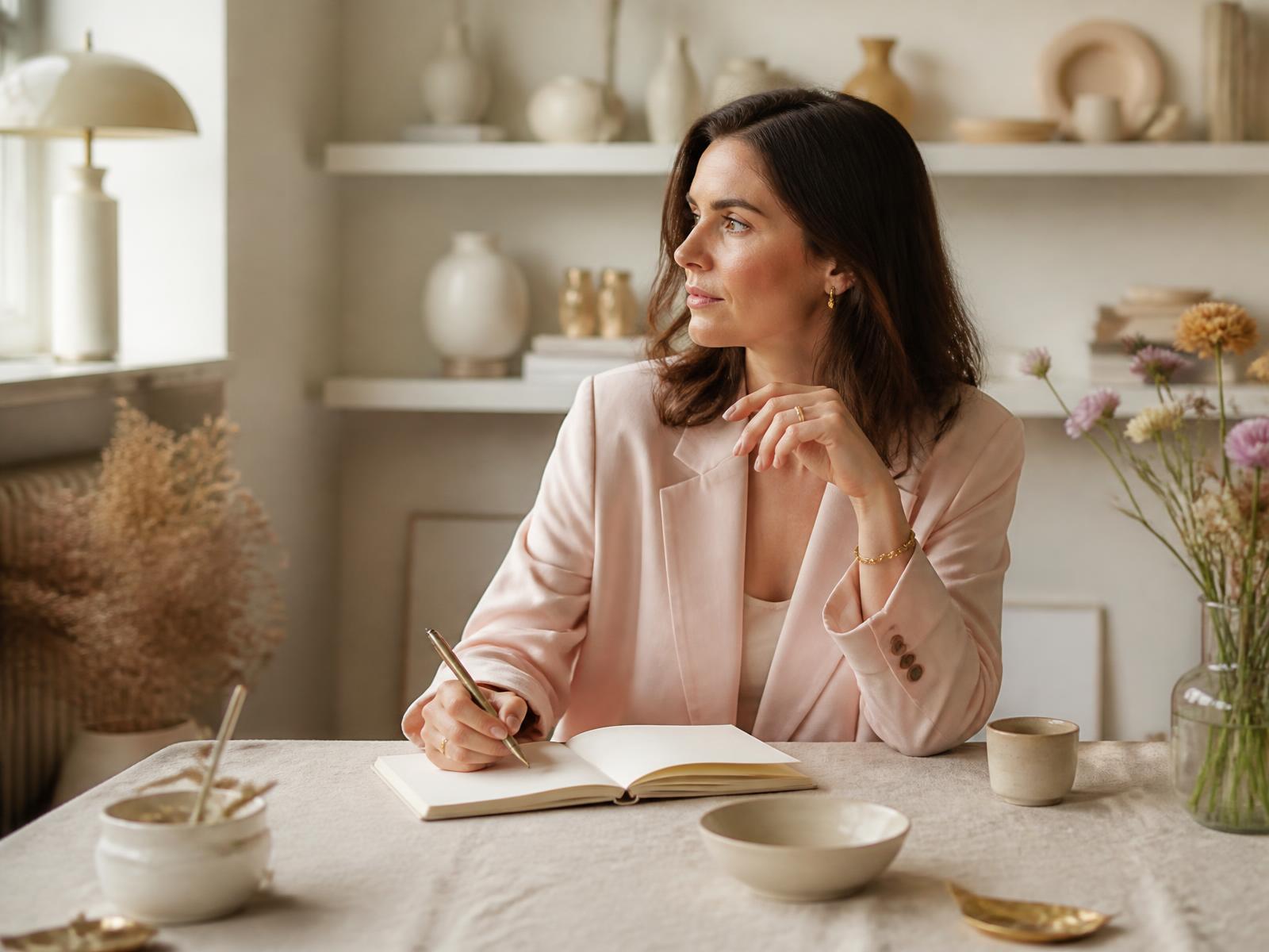 A Dream to Reality member working in a calm, light-filled Stockholm studio